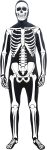 Rubies Skeleton Man Skin Suit Costume for Adults, Men's
