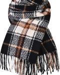 Pleneal Winter Scarf for Women, Scottish Checked Scarf