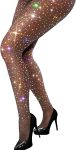 VEBZIN More Sparkly Fishnets Tights Fishnet Stockings