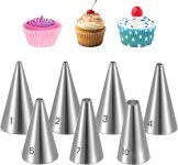 7 PCS Piping Tips, Cake Decorating Kit Extra Fine
