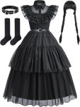 Black Costume Dress Up for Girl Kids Toddler Birthday
