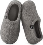 HomeTop Women's Fuzzy Curly Fur Memory Foam Loafer