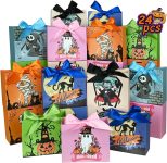 Nimbbex 24PCS Halloween Goodies Bags, Trick or Treat
