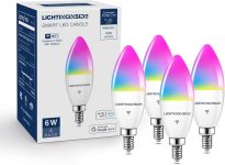 Lightinginside E12 Smart Light Bulbs 60W Equiv., Work