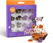 Edible Halloween Cake Decorations, 16 pcs Edible Witch