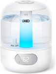 DREO Humidifiers for Bedroom, 3L Top Fill 30H & 26dB