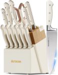 Knife Set,Astercook Kitchen Knife Set with Block