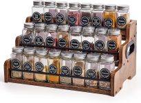 Wood Spice Rack Organizer for Cabinet, 3 Tier Spice