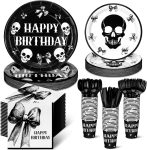 Marspark 210 Pcs Gothic Birthday Decorations Gothic