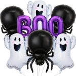 9 PCS Halloween Party Decorations, Cute Ghost Balloons