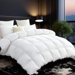 L LOVSOUL Goose Down Fiber Comforter Queen Size, High