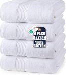Utopia Towels Luxurious Bath Towels Set, 4 Pack, 27 x
