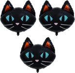 25.6" Black Cat Balloons - Cat Head Foil Balloon