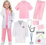 Doctor Costume for Kids 9PC Boys Girls Doctor Role Play
