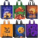 AhfuLife 6 Pcs Halloween Trick or Treat Bags, Large