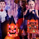 Halloween Trick or Treat Bags Candy Bucket Basket Decor