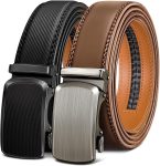 BULLIANT Men Belts 2 Pack,Ratchet Sliding Belt
