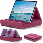 KDD Tablet Pillow Holder, Foldable iPad Stand for Lap,