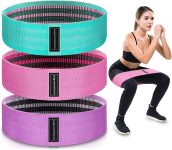 Exercise Bands, 3 Levels Fabric Resistance Bands for