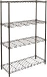 Amazon Basics 4-Shelf Steel Wire Rack, 36" L x 14" W x