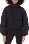 Amazon Essentials Womens Cropped Full-Zip Puffer Jacket