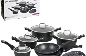 Alpine Cuisine 12-Piece Forged Aluminum Cookware Set -