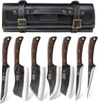 HOSHANHO Butcher Knife Set, Hand Forged Butcher Chef