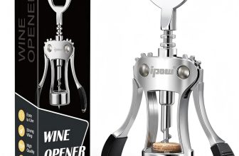 IPOW Wine Opener, Zinc Alloy Wine Bottle Opener, Wing