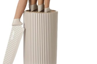 Knife Set, Wiztoynia 6-Piece Khaki Kitchen Knife Set