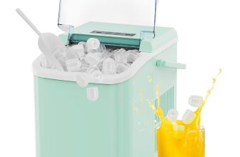 NEWBULIG Ice Makers Countertop with Handle, Portable