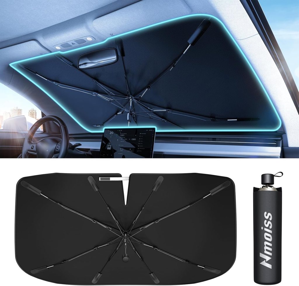 [Upgraded] Nmoiss Windshield Sun Shade Umbrella -