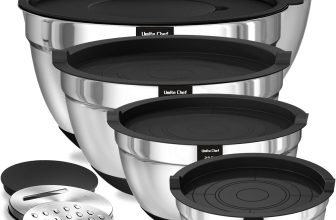 Umite Chef Mixing Bowls with Airtight Lids, 8PCS
