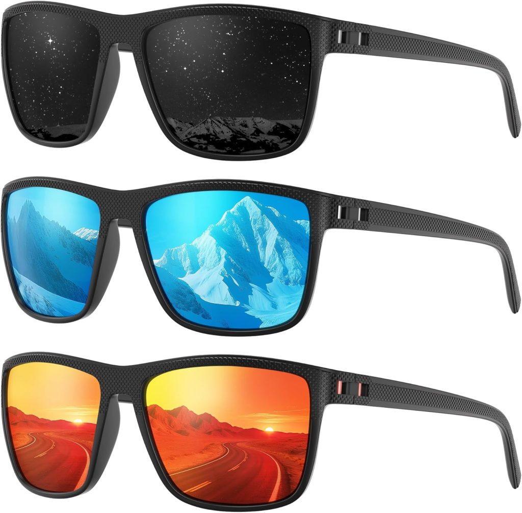 Fanshen Polarized Sports Sunglasses for Men, UV
