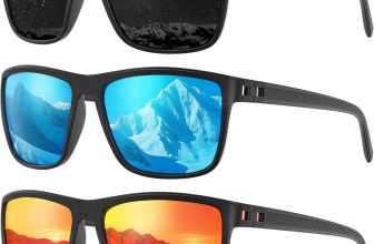 Fanshen Polarized Sports Sunglasses for Men, UV