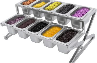 Expandable Stainless Steel Spice Rack Organizer with 10