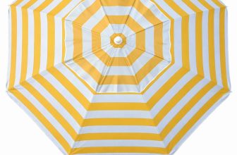 AMMSUN 6.5 Foot Heavy Duty Beach Umbrellas for Sand