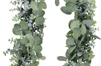 Winlyn 5.9' Long Faux Silver Dollar Eucalyptus Leaves