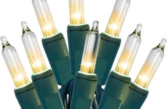 HISHINY Christmas Lights 100 Count Clear Christmas Tree