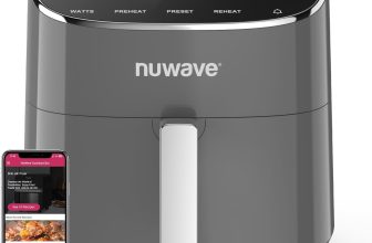 Nuwave Brio Plus Air Fryer 8 Qt, New & Improved,