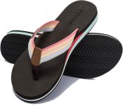 Pevino Women's Orthotic Flip Flops,Casual Comfortable