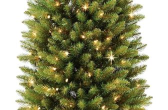 Puleo International 7.5ft Pre-Lit Fraser Fir Pencil