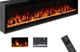 TUAN Electric Fireplace Inserts, Ultra Thin Wall