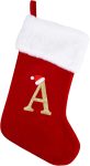 20 Inches Monogram Christmas Stockings with Letters,