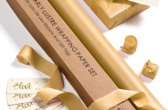 Vitalizart Gold Wrapping Paper Set 17" Pearly-Lustre