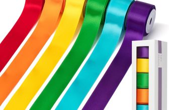 Mr. Pen- Satin Ribbon, 6 Rolls, 1 Inch, 5 Yards/Roll,