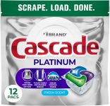 Cascade Platinum Dishwasher Pods, Dishwasher Detergent,