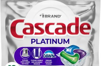 Cascade Platinum Dishwasher Pods, Dishwasher Detergent,