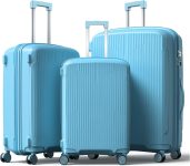 Nazhura Luggage Set, 3-Piece Hardside Suitcase Set,