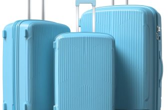 Nazhura Luggage Set, 3-Piece Hardside Suitcase Set,