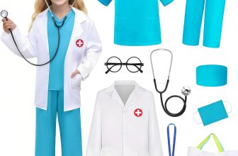 Doctor Costume for Kids 9PC Boys Girls Doctor Role Play